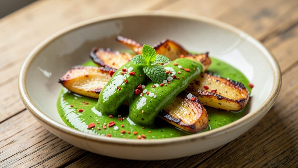 Australian Mint Sauce Recipe: Crispy Celery Crown Crunch With Tangy Freshness