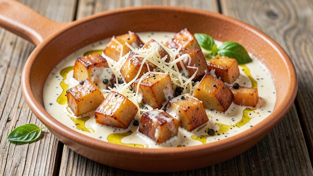 Basic Carbonara Sauce Recipe: Roman-Style Richness with Crispy Guanciale