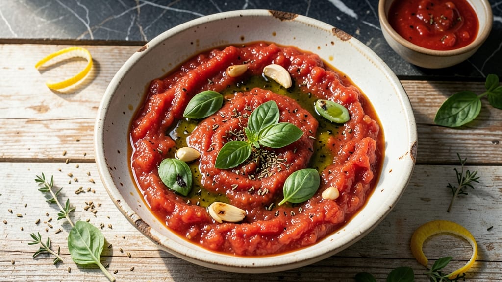 Authentic Italian Pizza Sauce Recipe From Scratch: San Marzano Tomato Simmered to Perfect Sweetness
