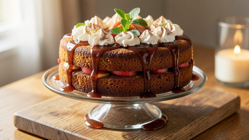 Apple Cake With Rum Sauce Recipe: Warm Spice and Boozy Bliss in One Bite