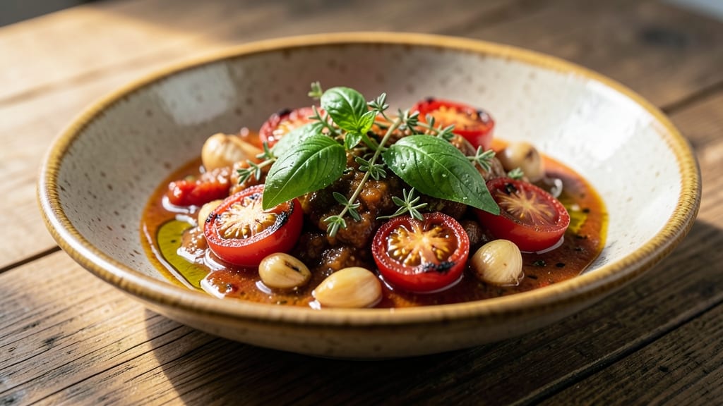 Chunky Fresh Tomato Sauce Recipe: Blistered Tomatoes and Herb-Infused Depth