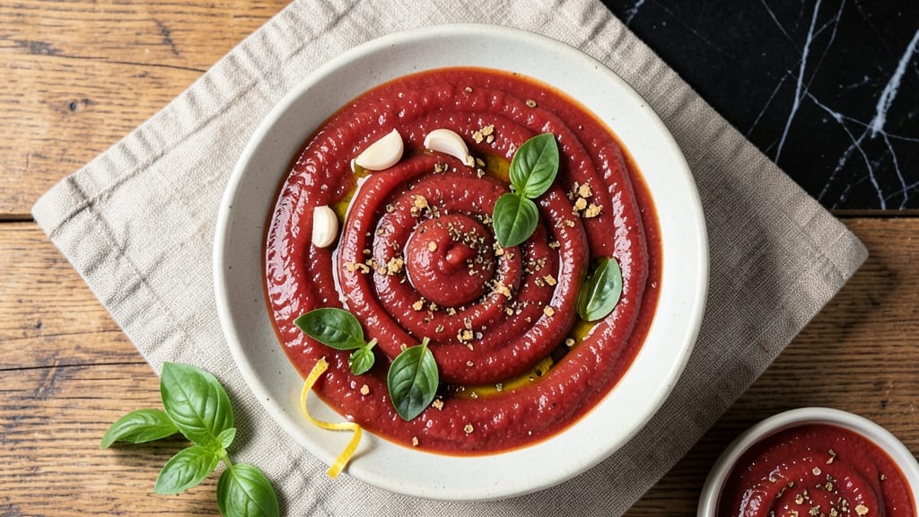 Authentic New York Style Pizza Sauce Recipe: Simmered Tomato Depth with Fresh Basil Brightness
