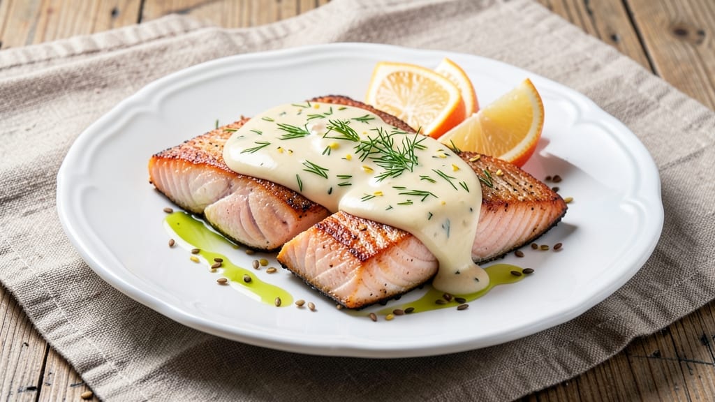 Baked Salmon With Creamy Dill Sauce Recipe: Lemon-Infused Richness That Pairs Perfectly