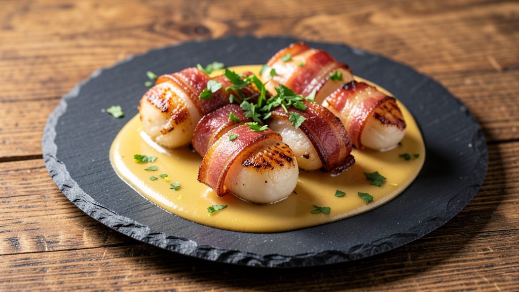 Bacon-Wrapped Scallops Sauce Recipe: Smoky Garlic Butter With Crispy Edges