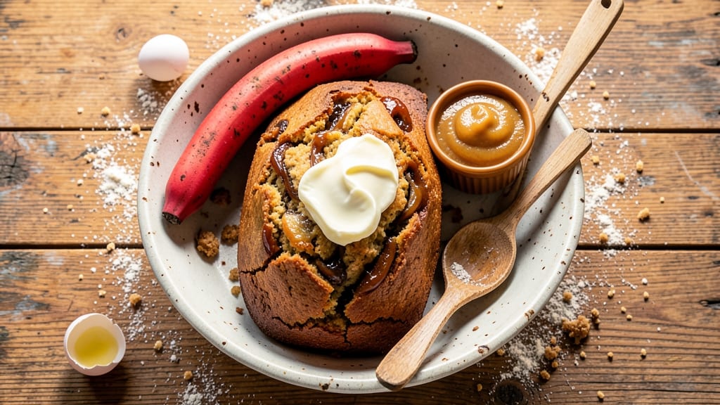 Banana Bread Recipe With Whole Wheat Flour and Applesauce: Moist, Spiced Loaf Without Drying Out