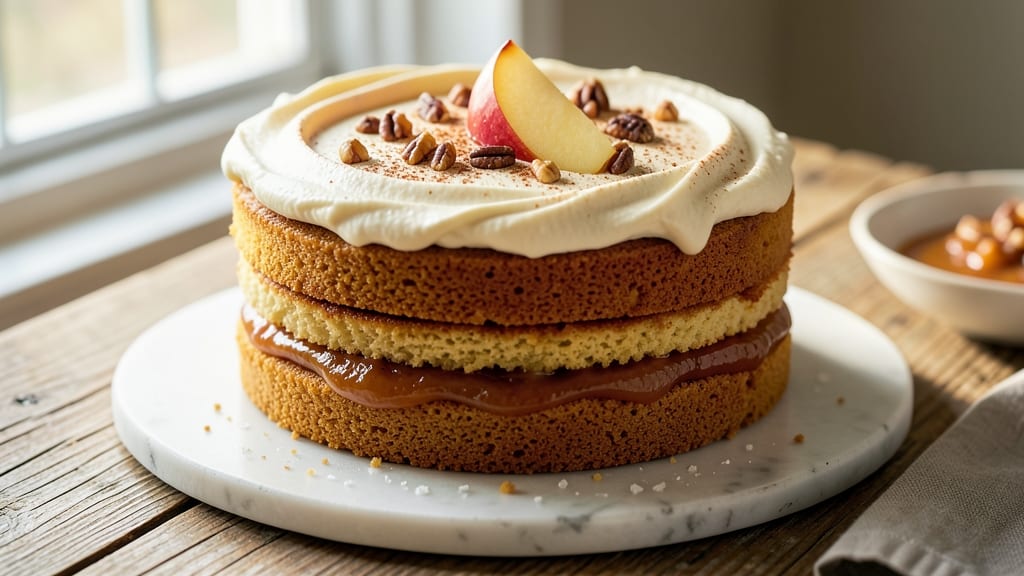 Applesauce Layer Cake Recipe: Spiced Moistness With Buttery Vanilla Layers